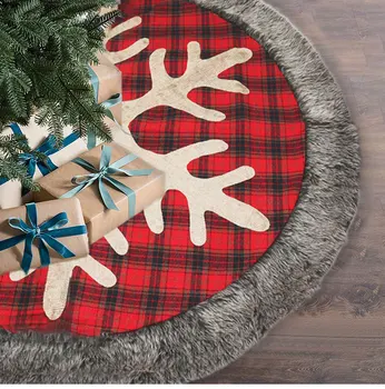 

Christmas Decor Christmas Tree Skirt Falda Arbol Navidad 48 Inches Snowflake Christmas Tree Decorations For Home Decor Kerst