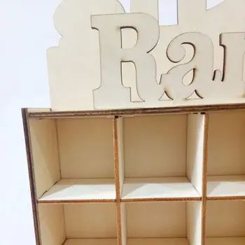 

Wooden MDF Drawer Eid Ramadan Mubarak Advent Calendar Muslim Islamic Decorations Ornament Party Supplies H4GD