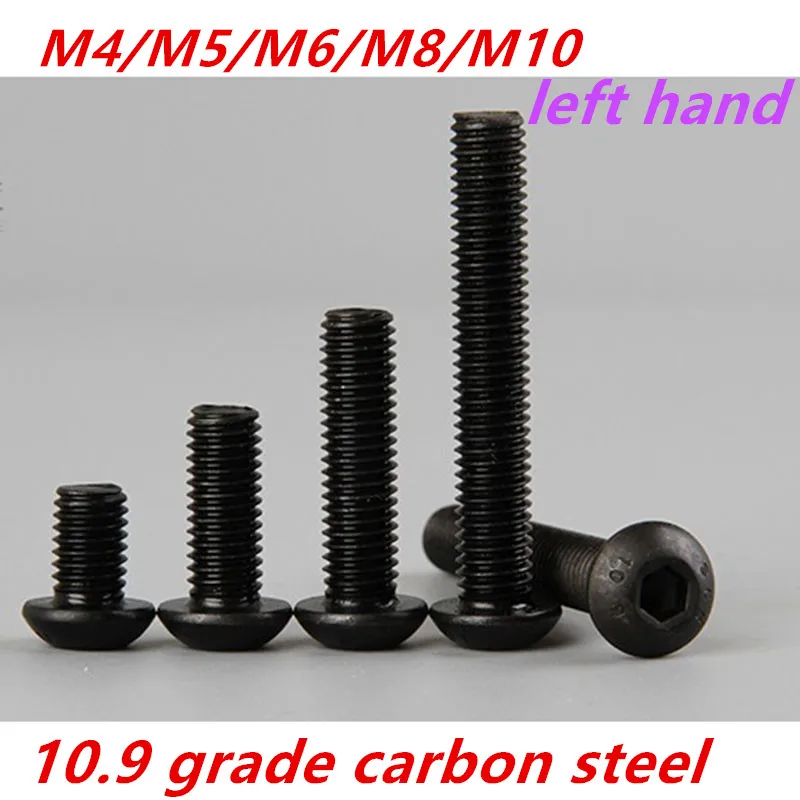 M4m5m6m8m10 10.9 Grade Black Carbon Steel Left Handed Opposite Reverse