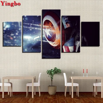 

diy diamond painting Marvel Infinity War Superhero Avengers full square diamond embroidery cross stitch 5 pcs mosaic rhinestones