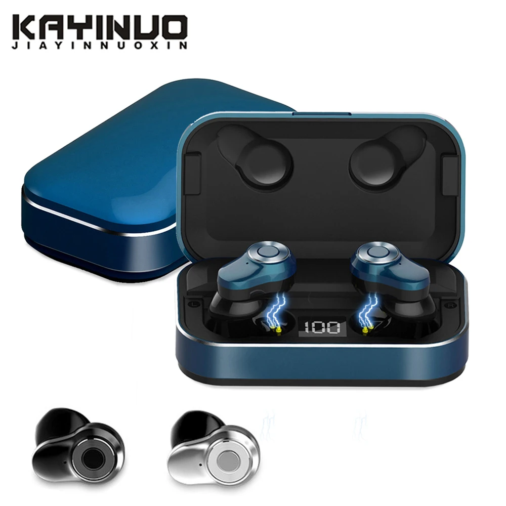 

IPX5 Waterproof Bluetooth Earphones 5.0 Touch Control Mini Headphone LED Display Wireless Headsets With Mic 3500mAh Charge Box