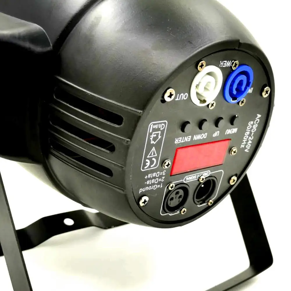 F& GLED 4x50W COB Par Iluminacion бланка cаlida Iluminacion de alta potencia para efecto de escenio DMX512 DJ disco