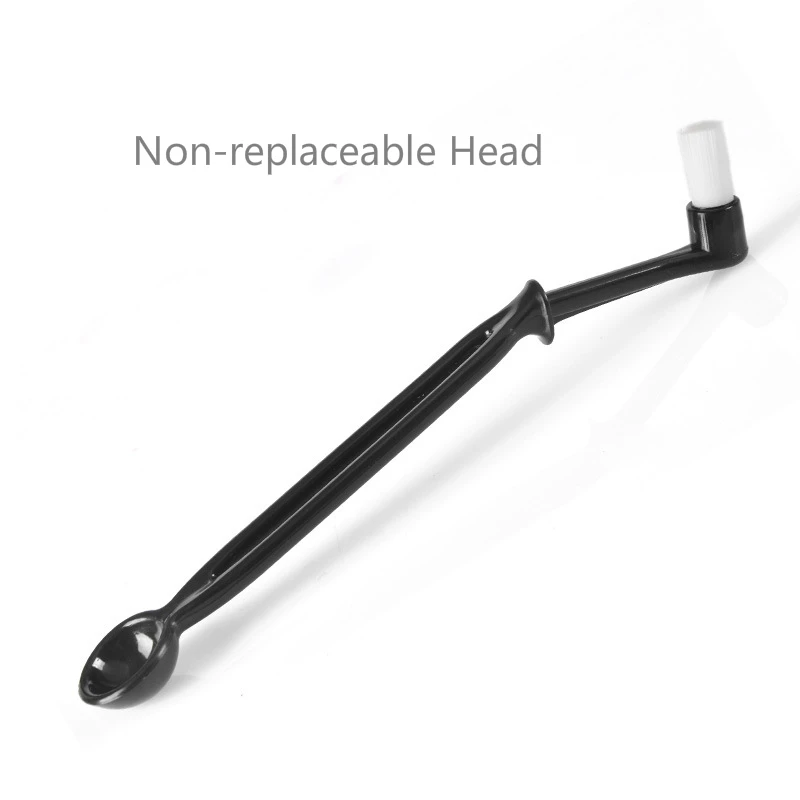 Non-replaceable Head 2 в 1 кофемашина Щетка Очиститель нейлон эспрессо группа очистки головки инструмент Кофеварка шлифовальные кисти с ложкой - Цвет: Non-replaceable Head