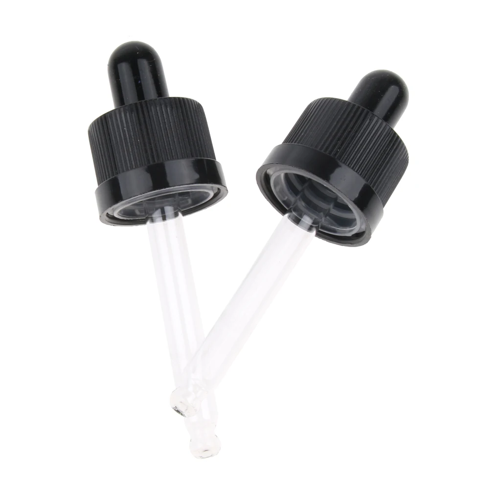 Essential Oil Bottle Aromatherapy Vials Glass Dropper Pipette Tops 15ml 12x