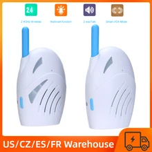 Portable 2.4GHz Wireless Digital Audio Baby Monitor Two Way Talk Crystal Clear Baby Cry Detector Sensitive Transmission