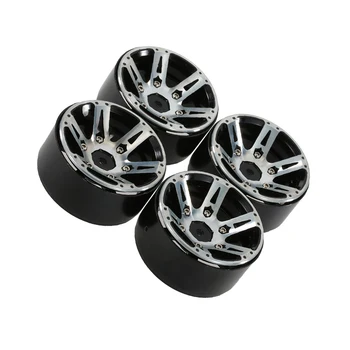 

4pcs Wheel Rim Durable Metal Accessories Tires 1.9 Inch Simulation Easy Install Wear Resistant For TRX4 Axial SCX10 90046 D90