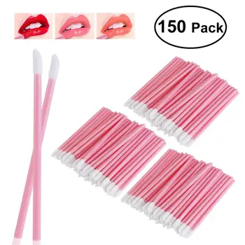 

NUOLUX 150pcs Disposable Lip Gloss Applicators Lipstick Wands Tool Kits (Pink)