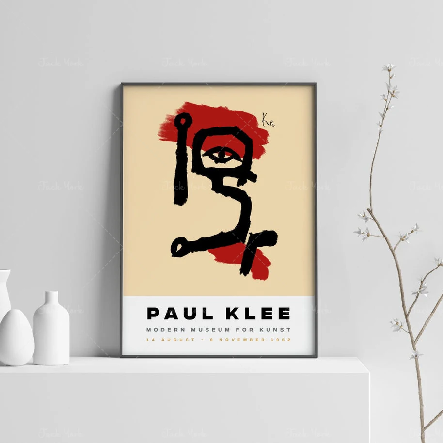 Poster Paul Klee, Paul Klee Woman Art Print, Abstract, Klee Art Exhibition Poster, Museo Di Arte Moderna, Moderno E Minimalista,