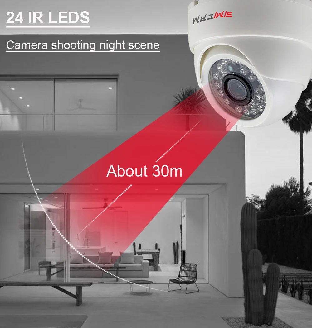 HD 720P/1080P AHD Analog Security Dome Camera Night Vision DVR BNC For Indoor Home Office Factor CCTV Video Surveillance Camera 3