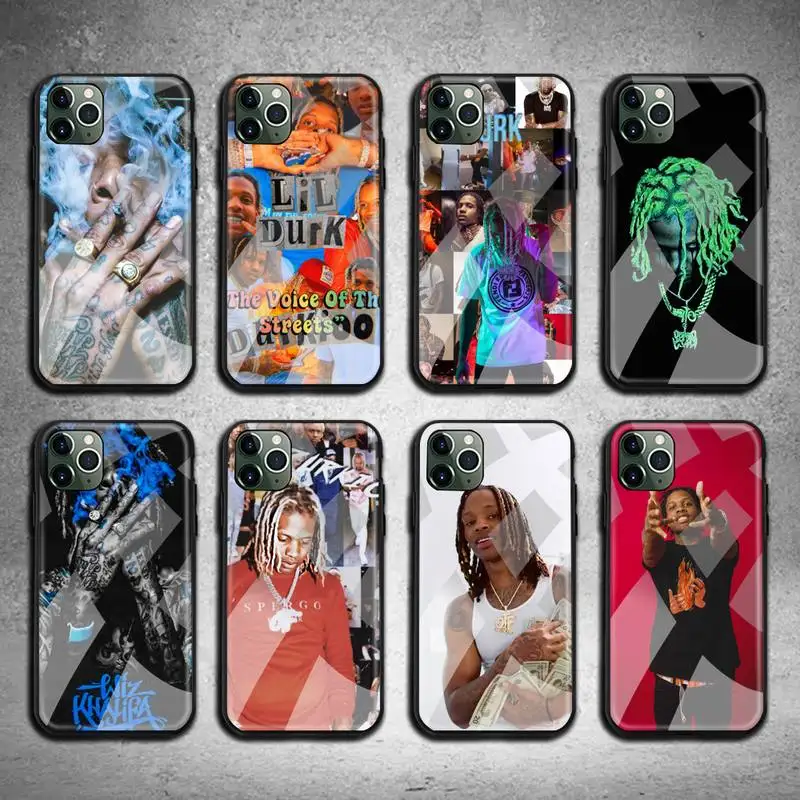 Чехол для телефона Lil Durk Rap Singer закаленное стекло iPhone 12 11 Pro Max Mini XR XS MAX 8X7 6S 6 Plus SE 2020
