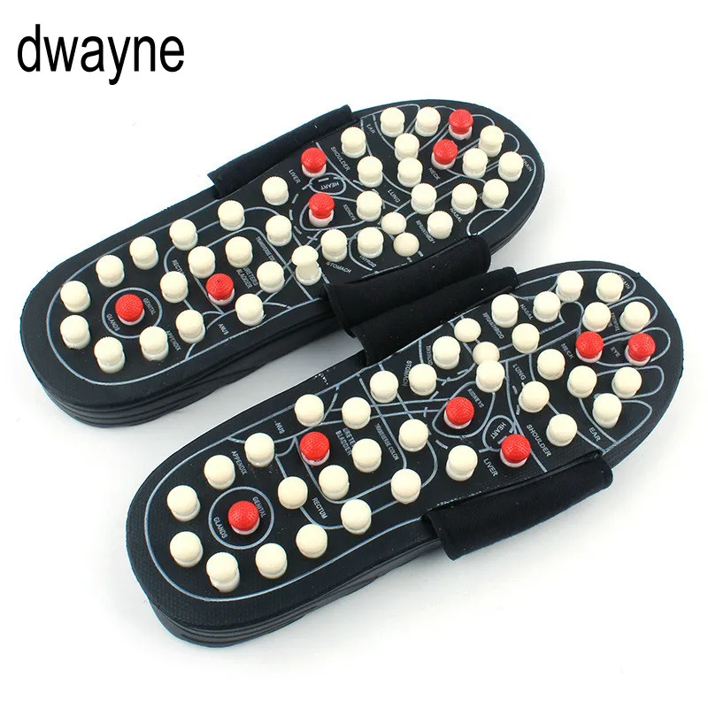 Massage Slippers Acupoint Massage Slippers Sandal For Men Feet Chinese Acupressure Therapy Medical Rotating Foot Massager Shoes Unisex 698