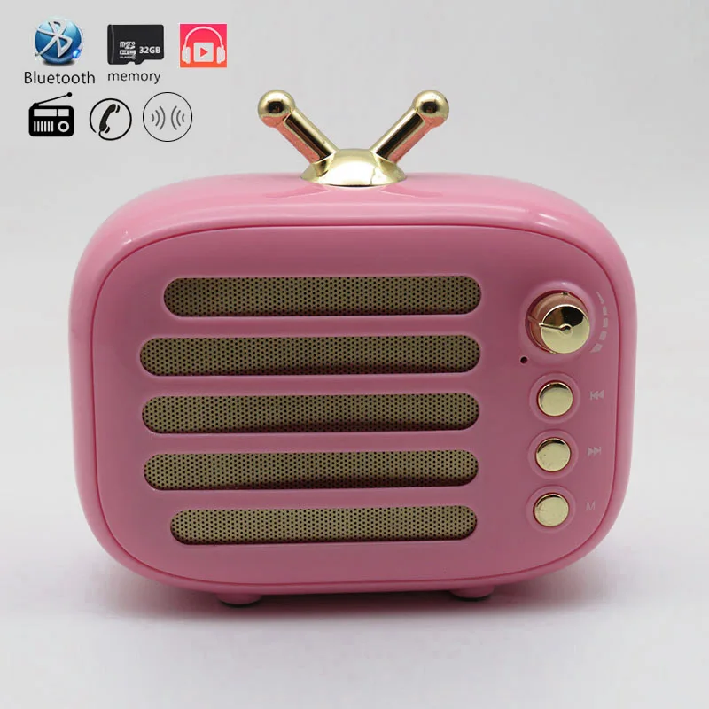 

Bluetooth Speaker Portable Subwoofer Wireless FM Radio Karaoke MP3 Music Speaker PC Mini 1800mAh BT Phone Speaker Sound box