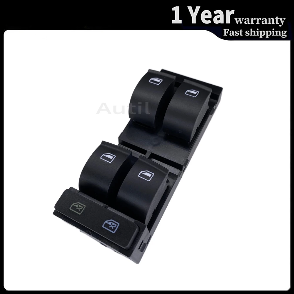 Главный выключатель стеклоподъемника для Audi A3 S3 A6 S6 C5 RS6 Allroad 1998 - 2004 4B0 959 851 B 4B0959851B