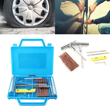 

11pcs Emergency Heavy Duty Tubeless Tire Puncture Professional Repair Kit Plug Set Tyre Repair Kit for Car Van Motorcycle Bike