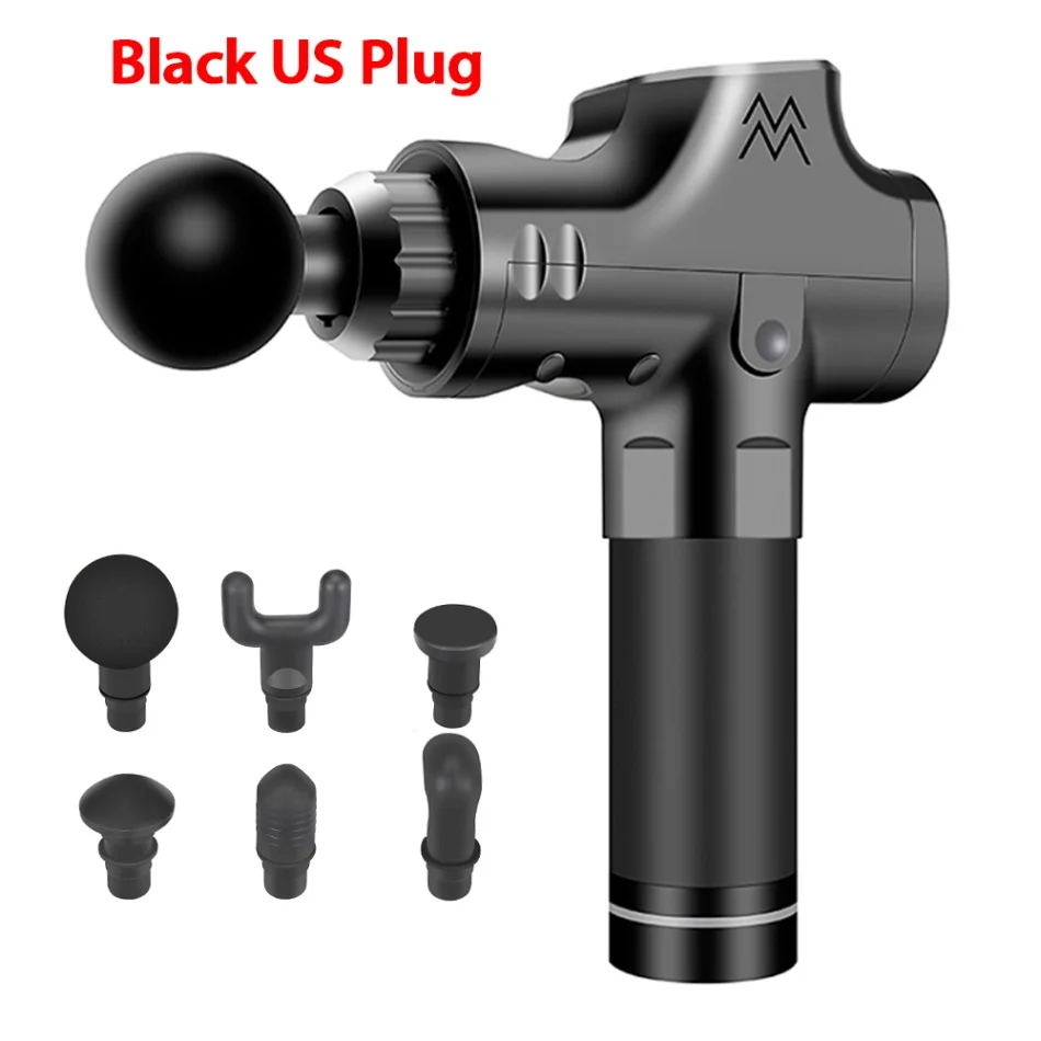 Black US Plug Модный массажный инструмент для спорта облегчение боли машина тренировка мышцы расслабляющий массажер Глубокое расслабление терапия массаж тела - Цвет: Black US Plug