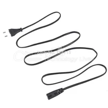 1 шт. Мощность Шнур кабель 2-контактный Европейский Сетевой адаптер переменного тока питания для ноутбука привести 2 Pin лучшие продажи 1,2 м