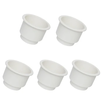 

5pcs White No Holes Cup Drink Bottle Holder Car Boat Motorhome Accessories