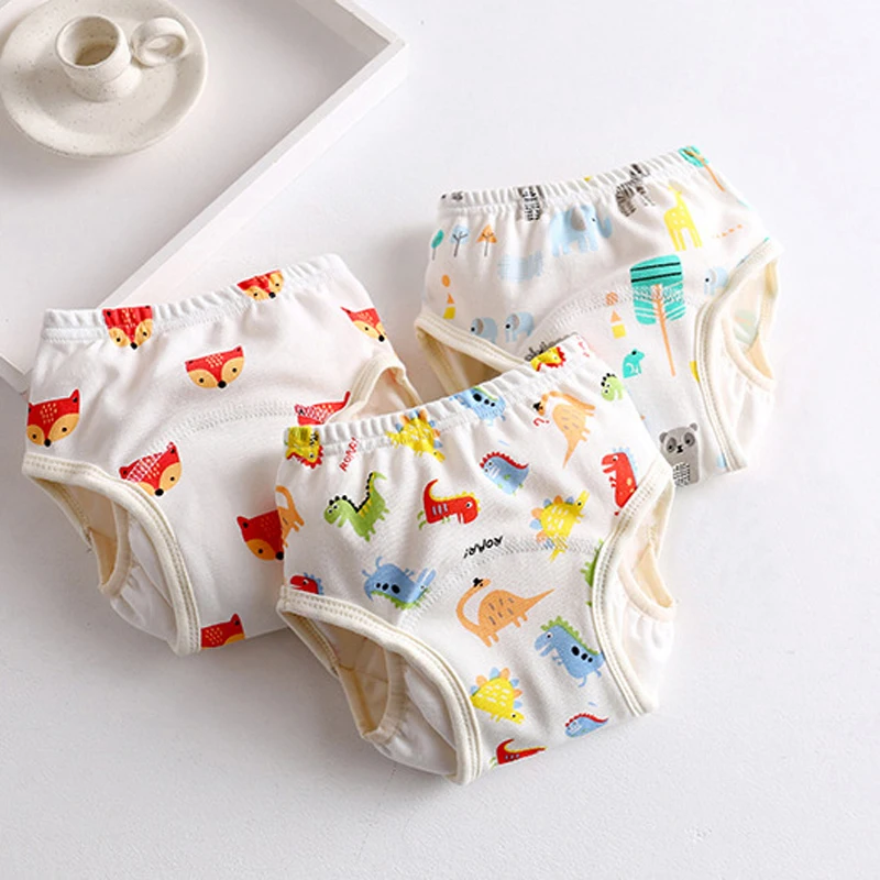 Diapers Panties Cloth Training-Pants Washable Waterproof Children for Baby Cartoon Girl