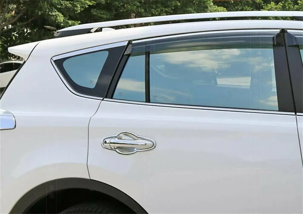 Для Toyota RAV4 2013- дымовой оконный козырек вентиляционные дождевые дефлекторы защита