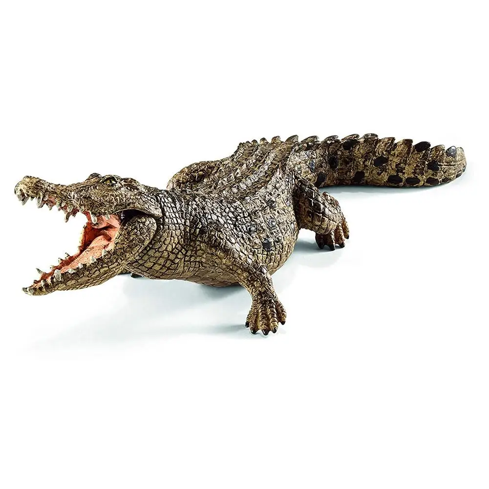 1pcs 7.2inch Crocodile Figurine Animal Action Figure Toys PVC Wild Animal Model Educational Figurine Gift For Kids 14736