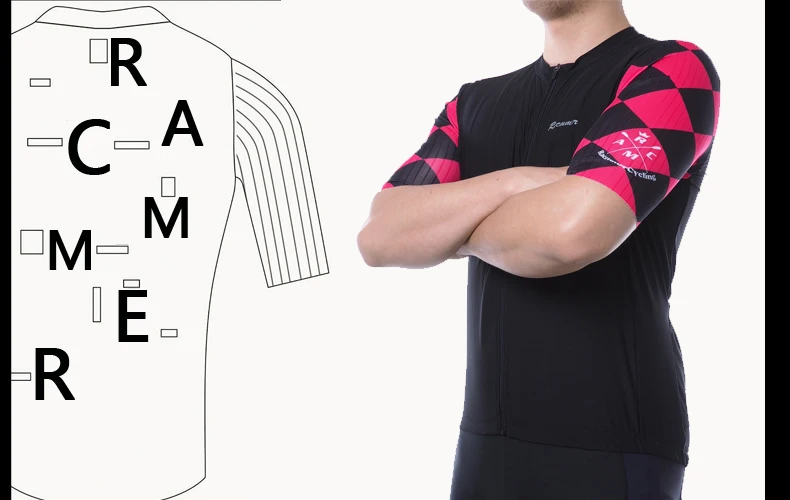 Racmmer мужские велосипедные Джерси PRO AERO с коротким рукавом Maillot Ciclismo Hombre Mtb велосипед Джерси рубашка черный Джерси