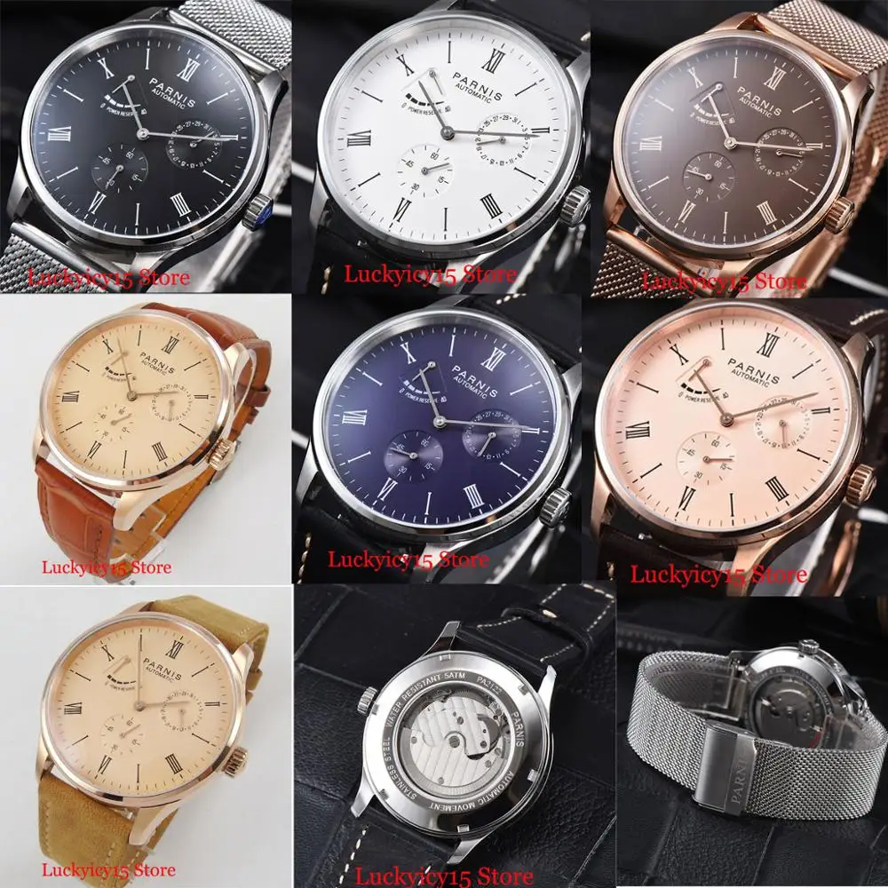 

Mutil-Style 42mm Automatic Men's Watch ST 1780 Movement Auto Date Power Reserve Indicator