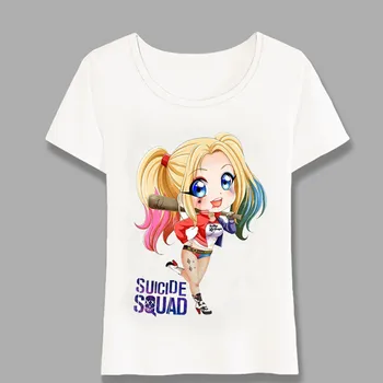 

Hipster Funny Sexy Harley Quinn T-shirt Summer Cute Cartoon Women T Shirt Casual Female Tops Girl t-shirt Ladies Tee Harajuku