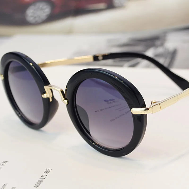 Vintage Kids Children's Stylish Retro Round Sunglasses Eyewear Lovely Girls Boys Sun Glasses Goggles ANTI-UV Shades UV400