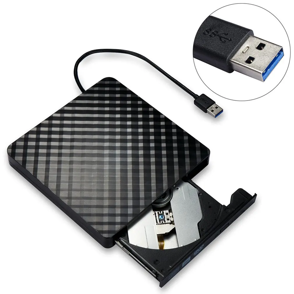 USB 3,0 высокая скорость толщина, DVD-Brander Optische Drive Voor Elke ноутбук Настольный - Цвет: Черный