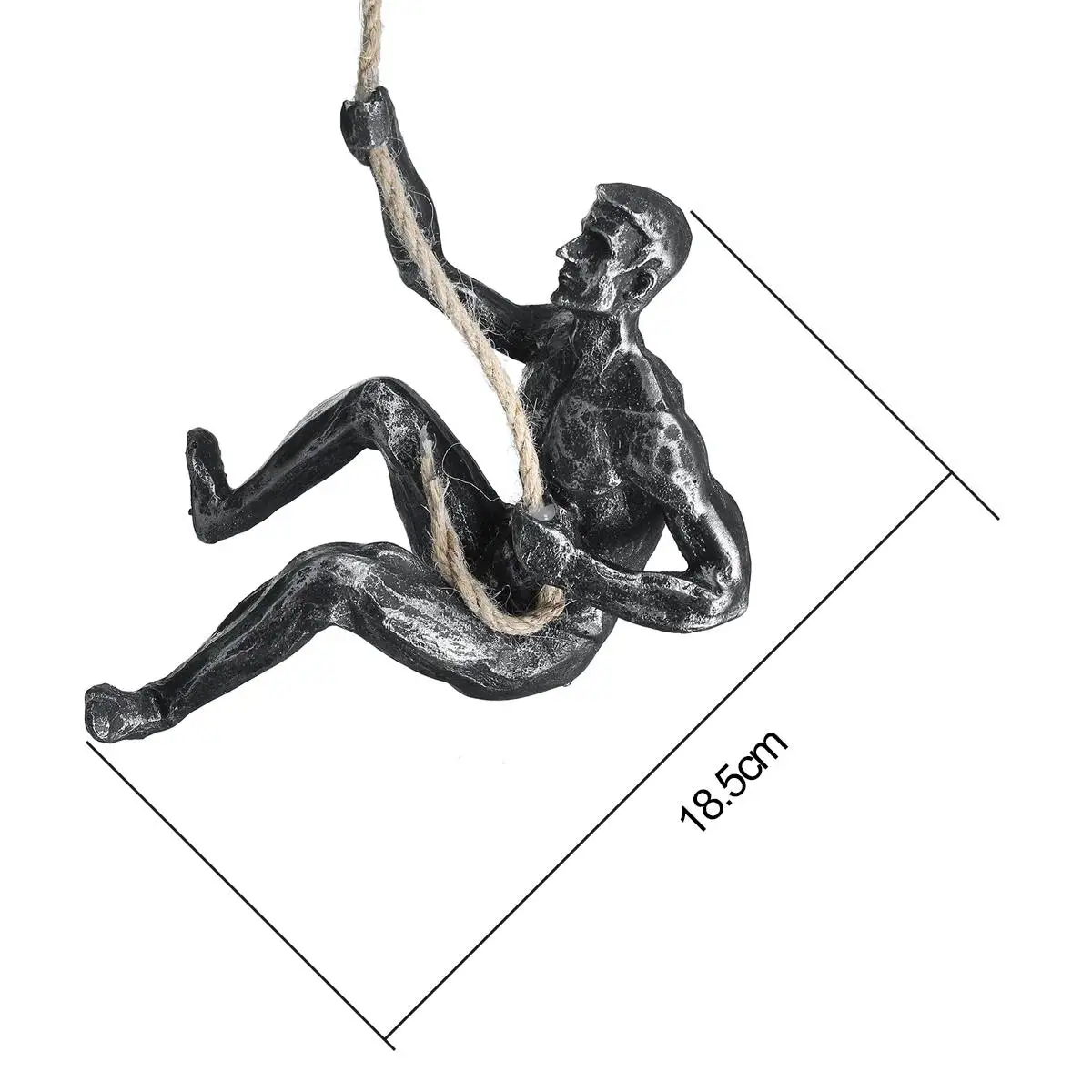 Cena Nowy człowiek wspinaczkowy żywica zawieszka na ścianę wiszące dekoracje barowe Cafe Retro statua w stylu industrialnym