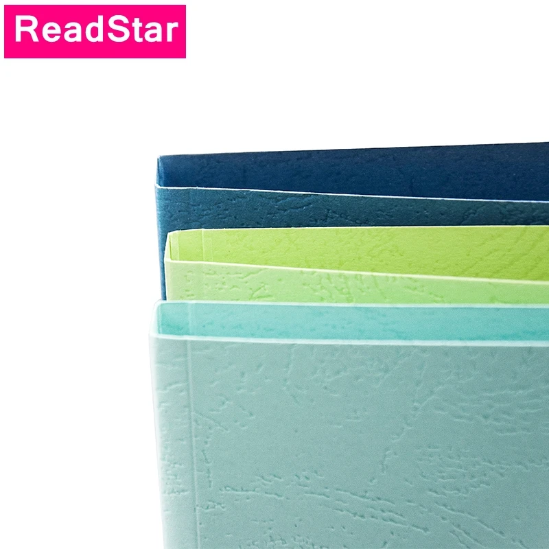 10PCS/LOT A3 Horizonal Thermal binding cover 8-10mm Plain surface paper covers Grain paper binding covers color book covers