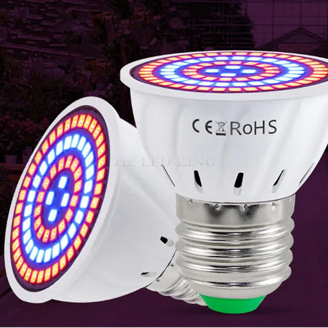 Led Grow Fight Growth Lights E27 Phytolamp A Növényi Lámpa Teljes Spektrumú Növekedési Beltéri Világítás Hidroponikus Sátor Izzó - Image 2