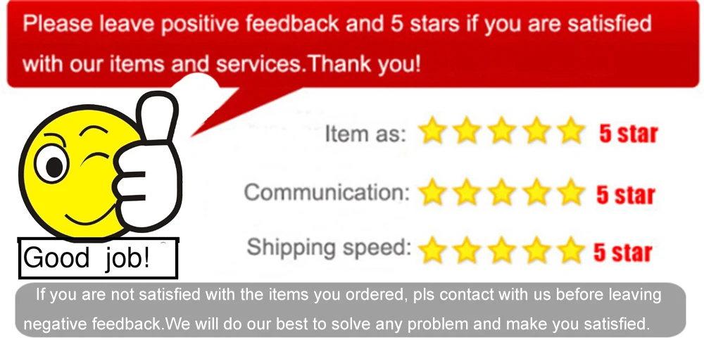 5 star feedback