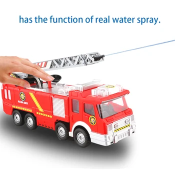 

Simulation Model Fire Truck Toy Light Educational Intelligent Development Stretchable Water Spray Interactive Children Gifts