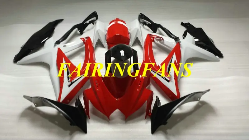 Лучший комплект обтекателей инъекций для GSXR600 750 K8 08 09 GSXR 600 GSXR750 2008 2009 красные