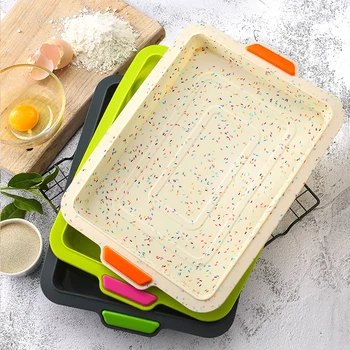 

Square Silicone Bread Oven DIY Pan Mold High Temperature Resistant Toast Bread Cake Mould Bakeware Kitchen Tool Cake Tool