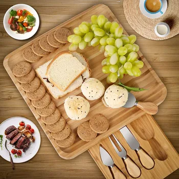 

Bamboo cheese board cheese cutting board set kitchen utensils cutting board cutting board drawer cheese cheese board