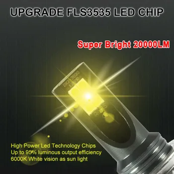 

Car Fog Light Auto LED Yellow CSP 3030 DC 12V-24V 3000K Daytime running Lamp