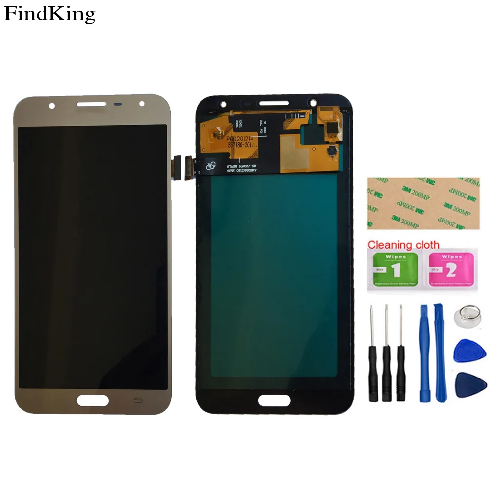 TFT LCD Display For Samsung Galaxy J7 2015 J700 SM-J700F J700H/D J700M Assembly Touch Screen Digitizer Tools | Мобильные телефоны и