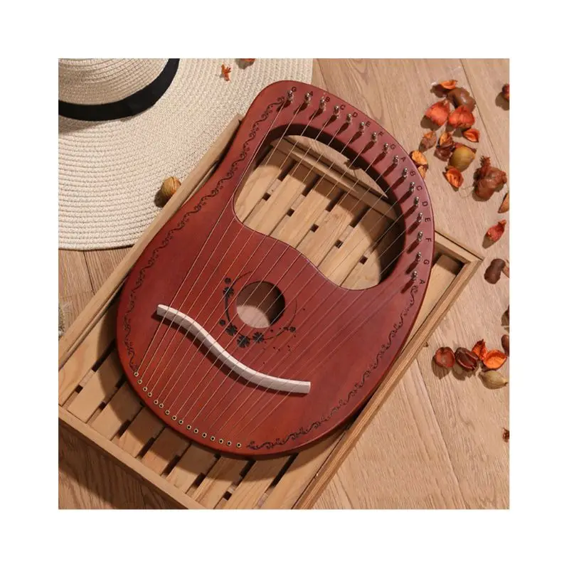 

Portable Wooden Lyre Harp 16 String Notes Harp Stringed Musical Instrument Kit