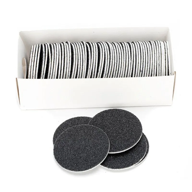 60pcs sandpaper Электрическая пилка для ног, инструмент для педикюра, средство для удаления мозолей и кожуры для быстрого удаления сухих ног, регулируемая скорость омертвевшей кожи, 60 шт. наждачная бумага - Цвет: 60pcs sandpaper