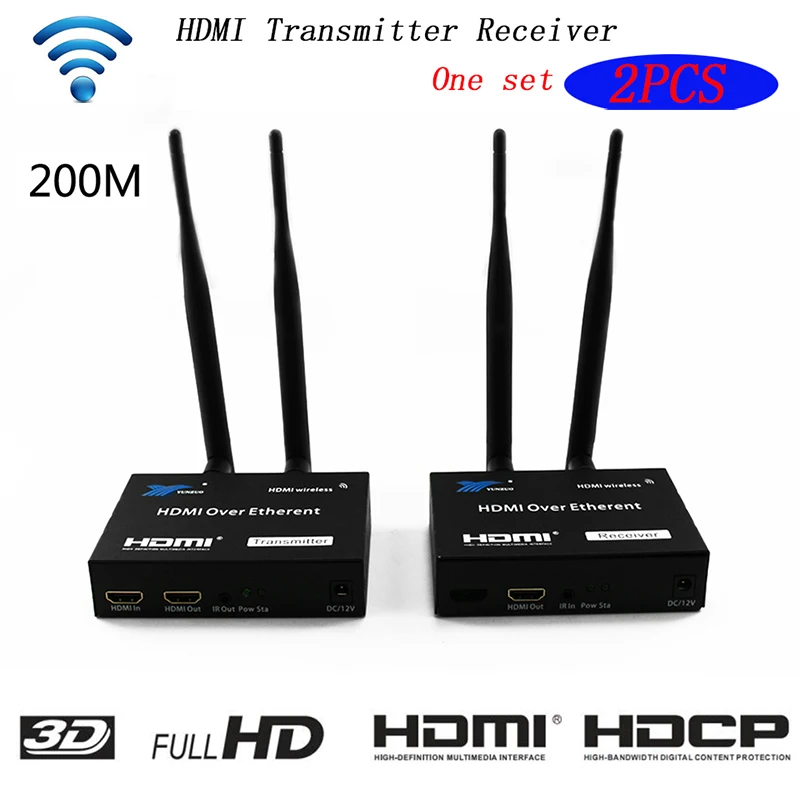 5 ГГц Беспроводная передача HDMI удлинитель передатчик приемник видео