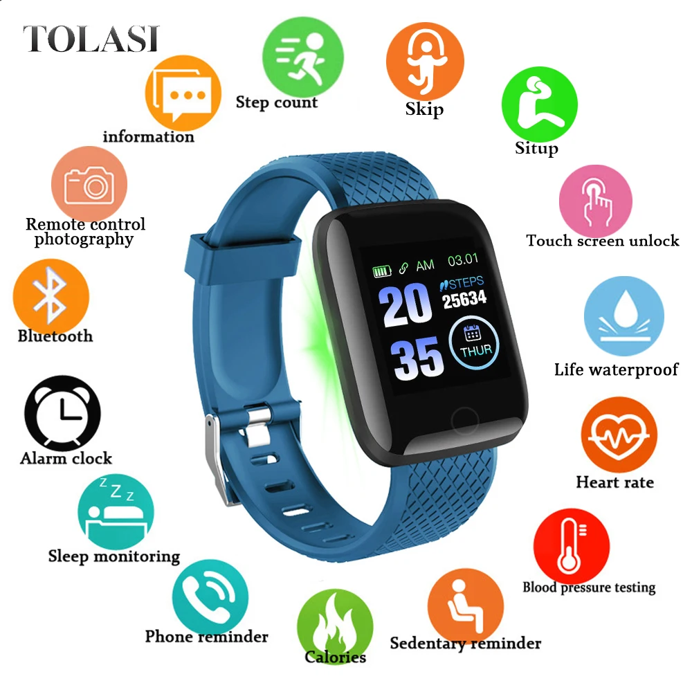 

D13 Smart Watch Men Women For Android Apple Phone Waterproof Heart Rate Tracker Blood Pressure Oxygen Bluetooth Sport Smartwatch