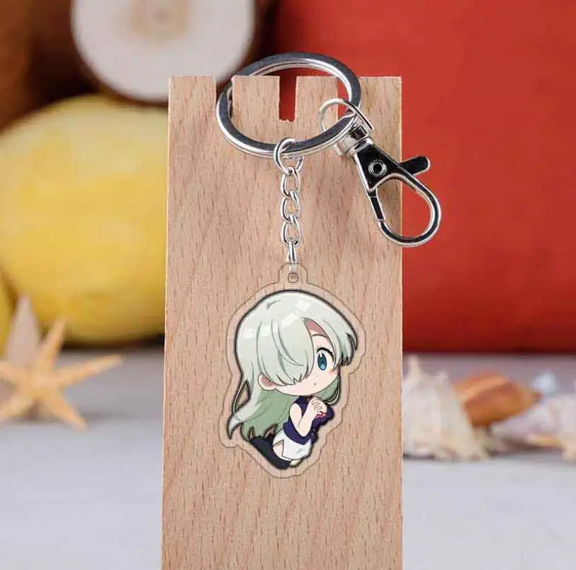 Аниме семь мертвых грехов Meliodas Ban King Zeldris Hawk милый акриловый Рисунок брелок Коллекция Модель игрушки - Цвет: as pictured