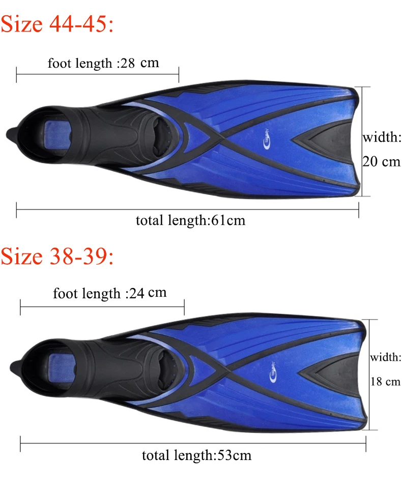 YONSUB Подводные ласты для дайвинга подводное плавание плавники гибкие удобные плавники для полной стопы для дайвинга носки или обувь водные виды спорта