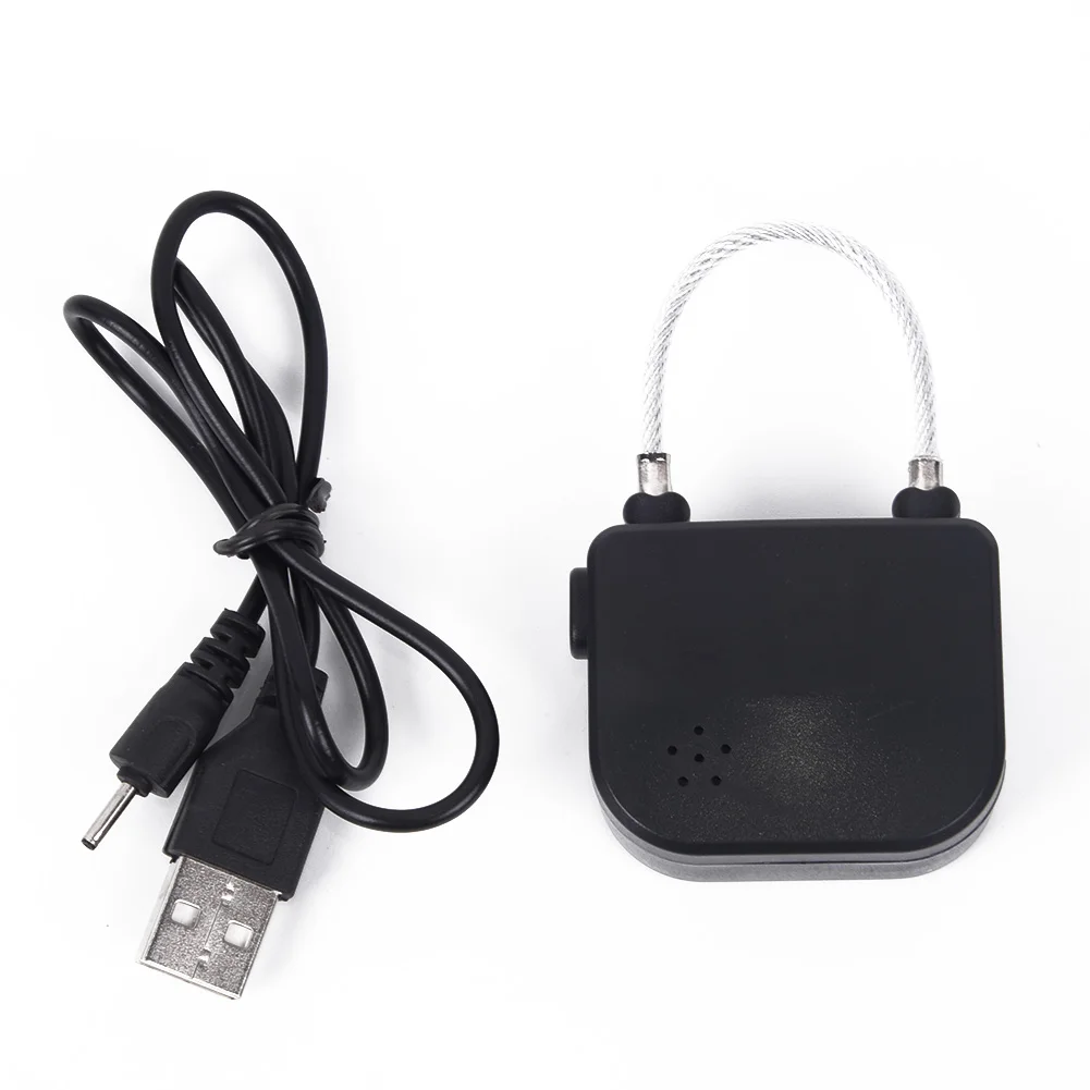 Многофункциональный фиксатор времени Водонепроницаемый USB Перезаряжаемый переключатель времени навесной замок черный абсолютно и высококачественный