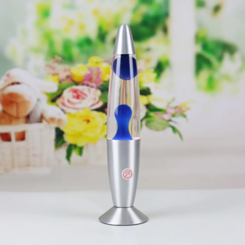 

Cute Metal Base Lava Lamp Wax Volcano Style Night Light Jellyfish Nightlight Glare Incandescent Lava Lighting Lamps