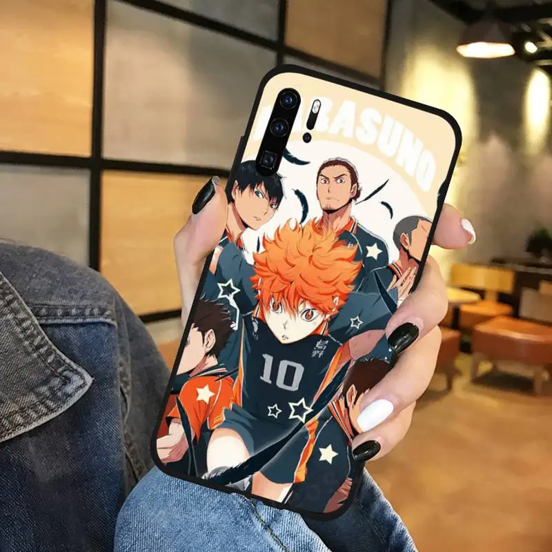 Nhật Bản Haikyuu Bóng Chuyền Anime Điện Thoại Ốp Lưng Funda Cho Huawei P9 P10 P20 P30 Lite 2016 2017 2019 Plus Pro P thông Minh phone case for huawei Cases For Huawei