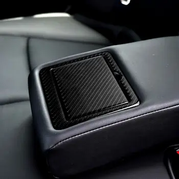 

For Infiniti Q50 Accessories Carbon Fiber Back drainage cup rack panel automotive interior trim stickers Automobile modeling