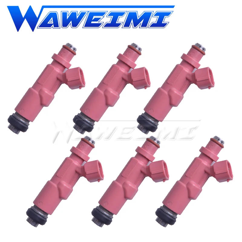 

WAWEIMI Brand New 6PCS Fuel Injector Flow OE 23250-75080 for Toyota 4Runner Tacoma 2.7 2.4 L4